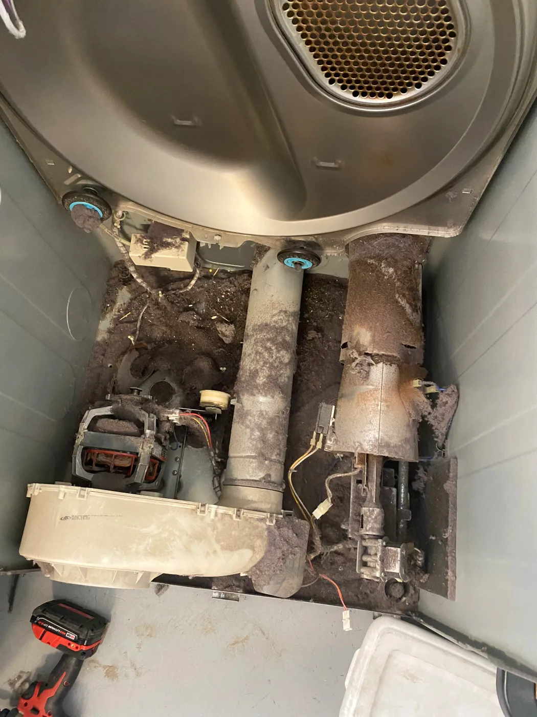 Samsung Dryer — Before & After — Before Repair